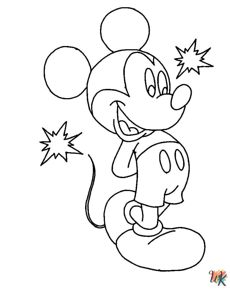 Kleurplaat Mickey Mouse26