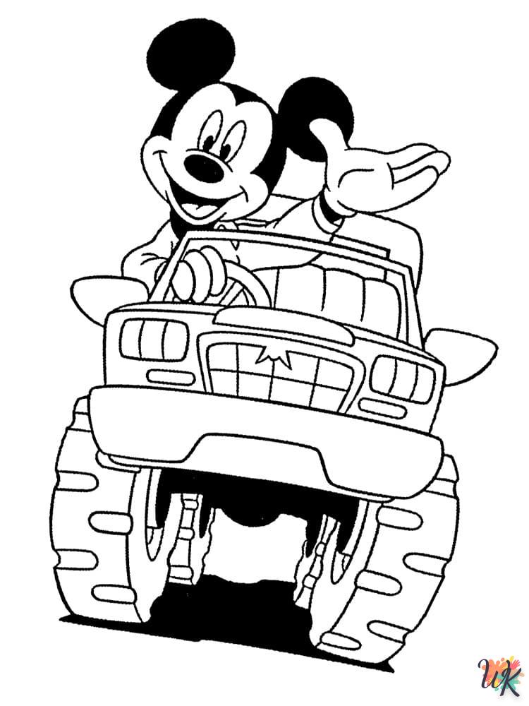 Kleurplaat Mickey Mouse27