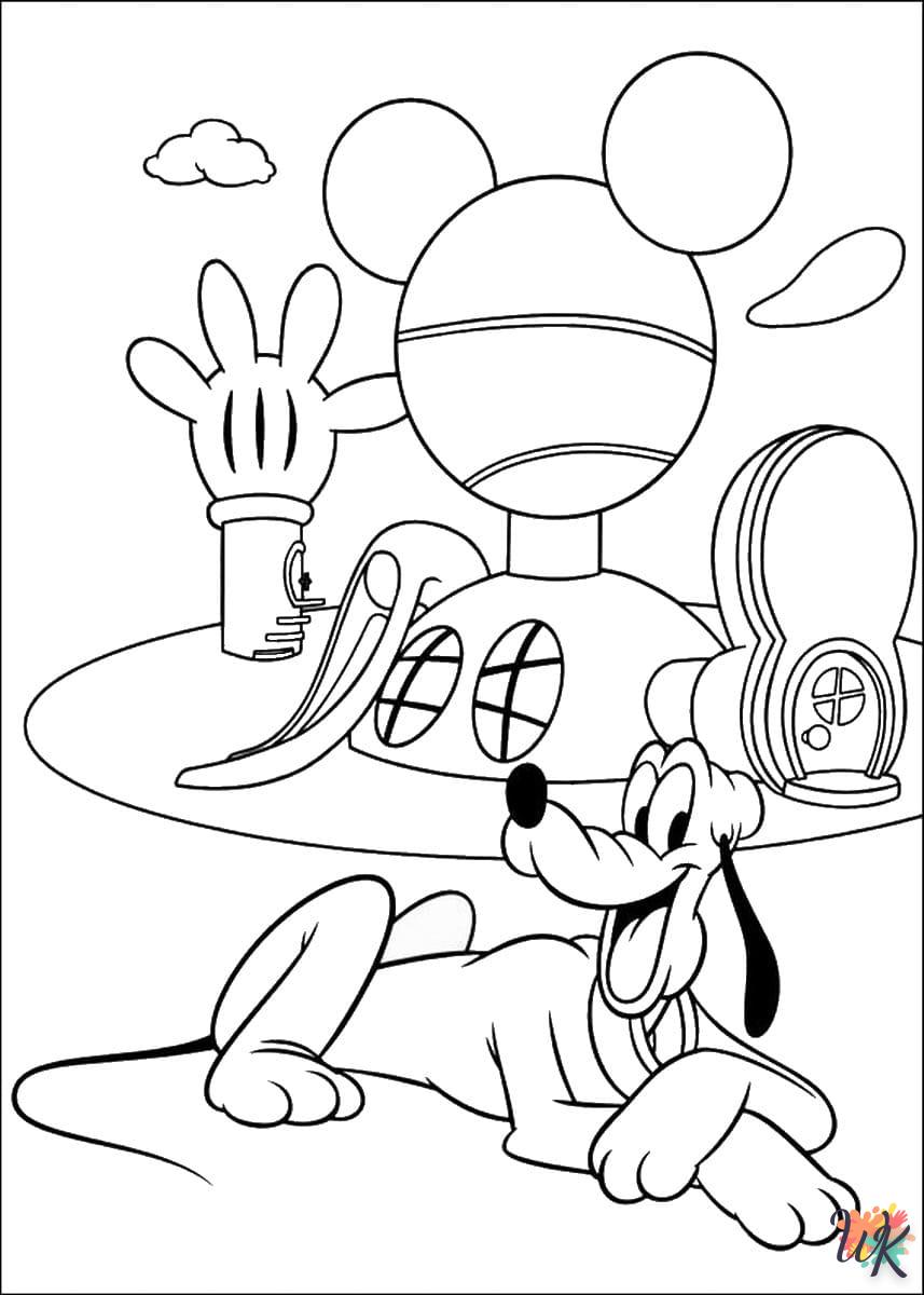 Kleurplaat Mickey Mouse31