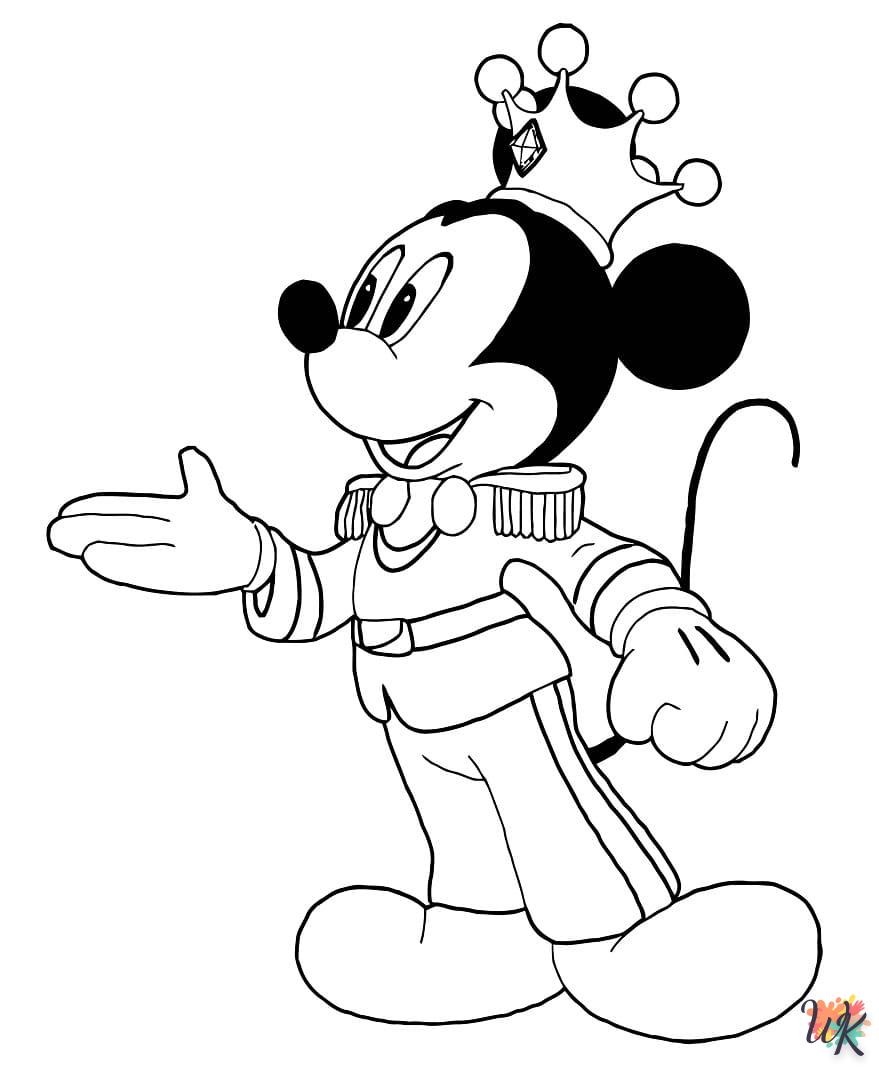 Kleurplaat Mickey Mouse32