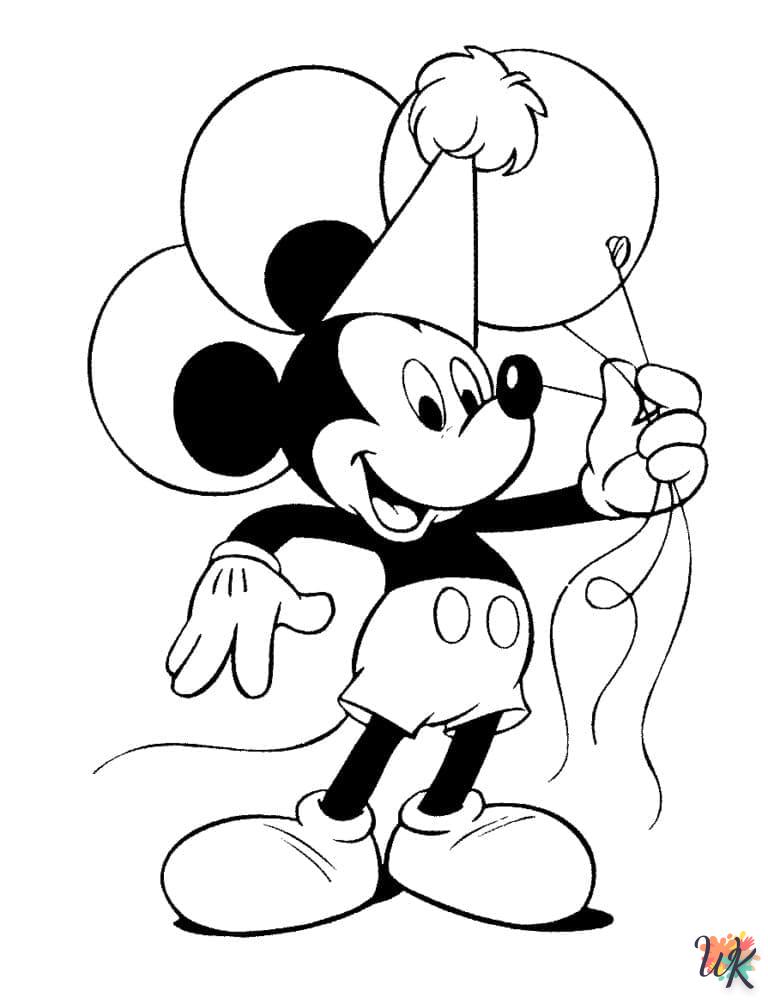 Kleurplaat Mickey Mouse33