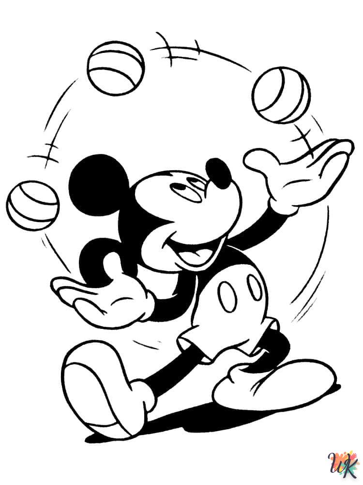Kleurplaat Mickey Mouse35