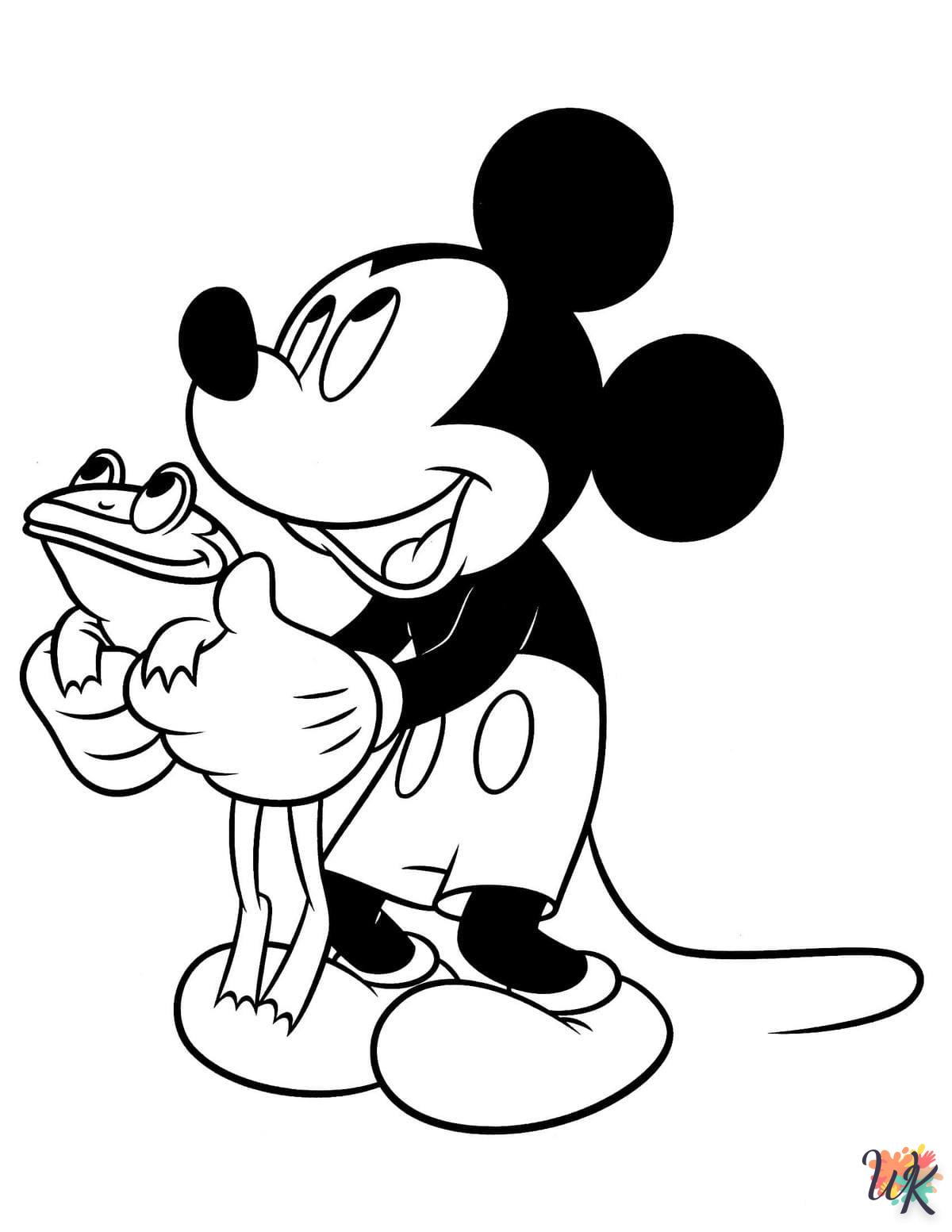 Kleurplaat Mickey Mouse36