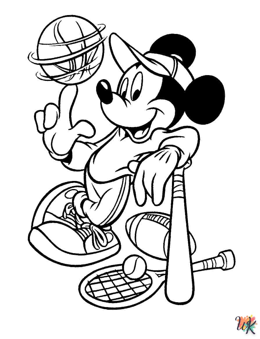 Kleurplaat Mickey Mouse39
