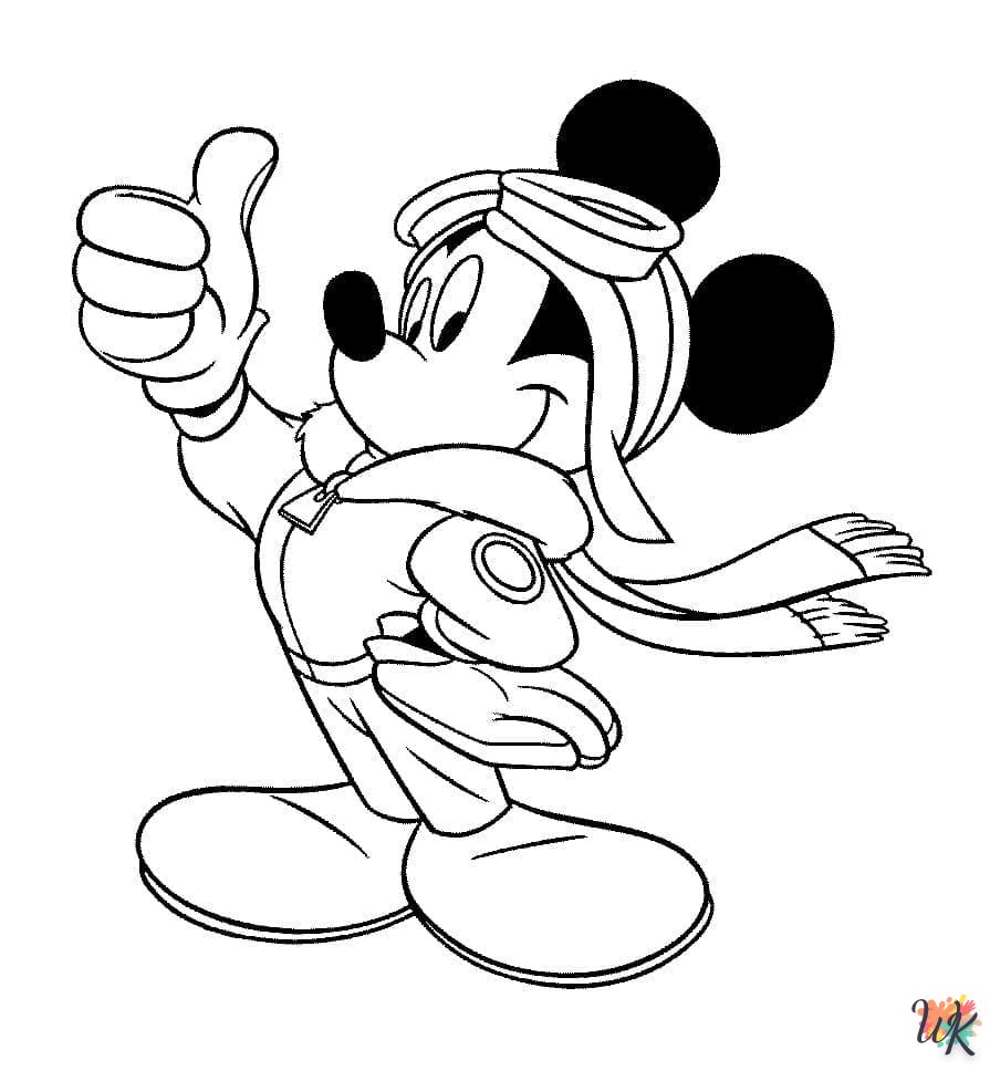 Kleurplaat Mickey Mouse40