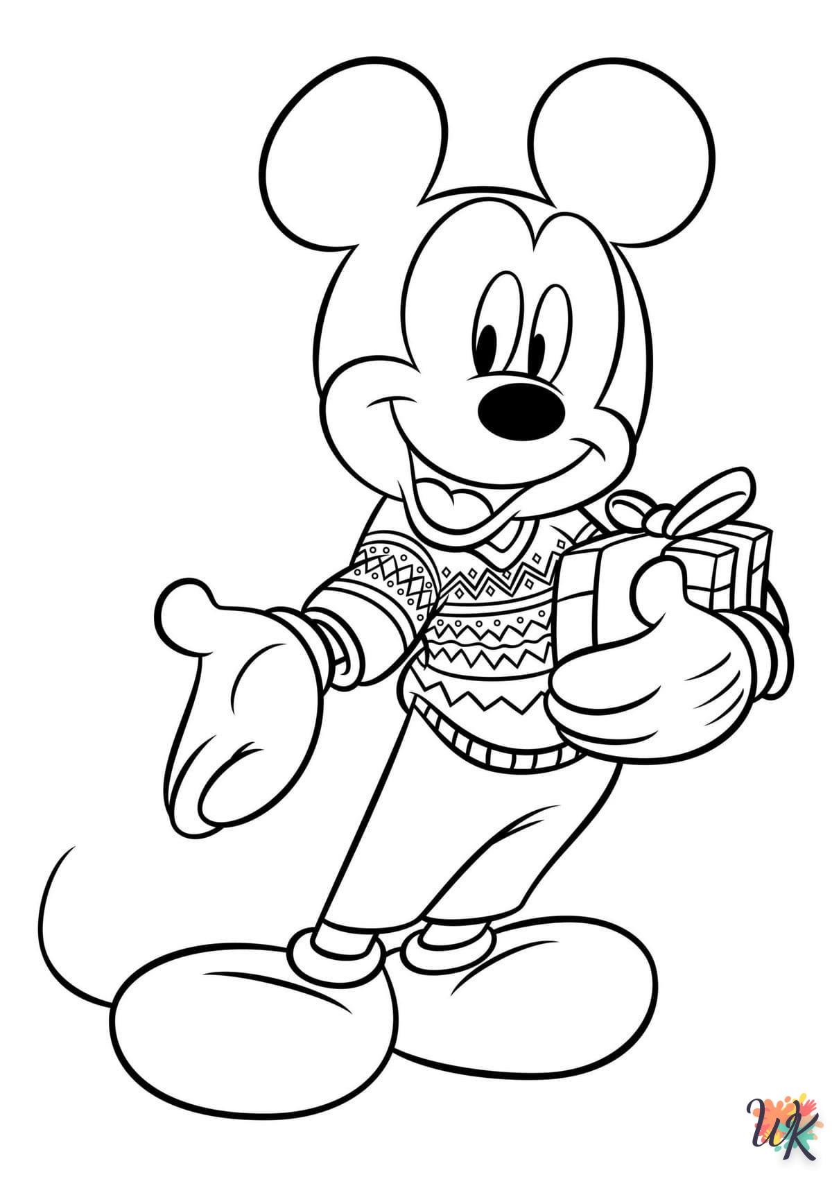 Kleurplaat Mickey Mouse41