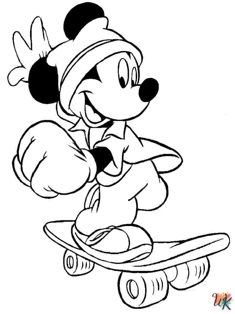 Kleurplaat Mickey Mouse43