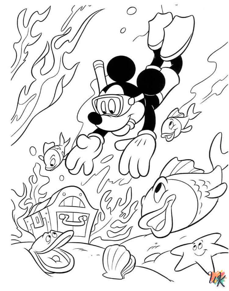 Kleurplaat Mickey Mouse44