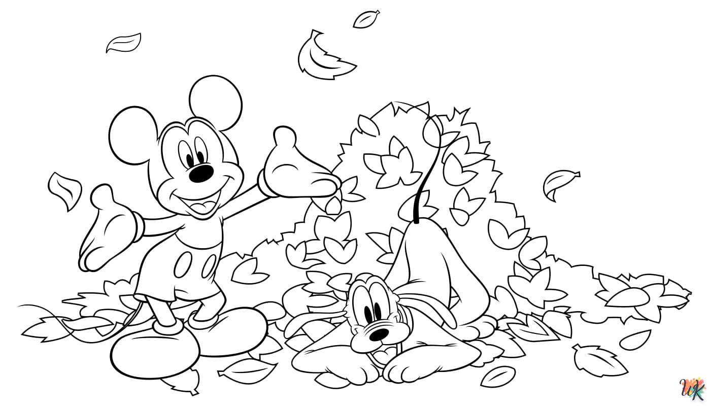 Kleurplaat Mickey Mouse47