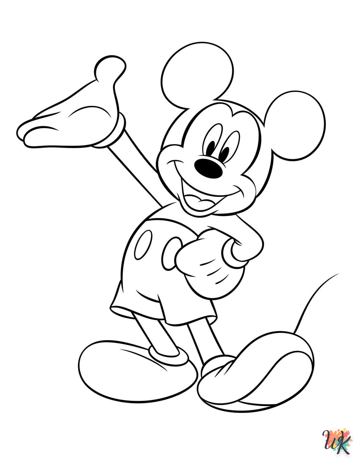 Kleurplaat Mickey Mouse48