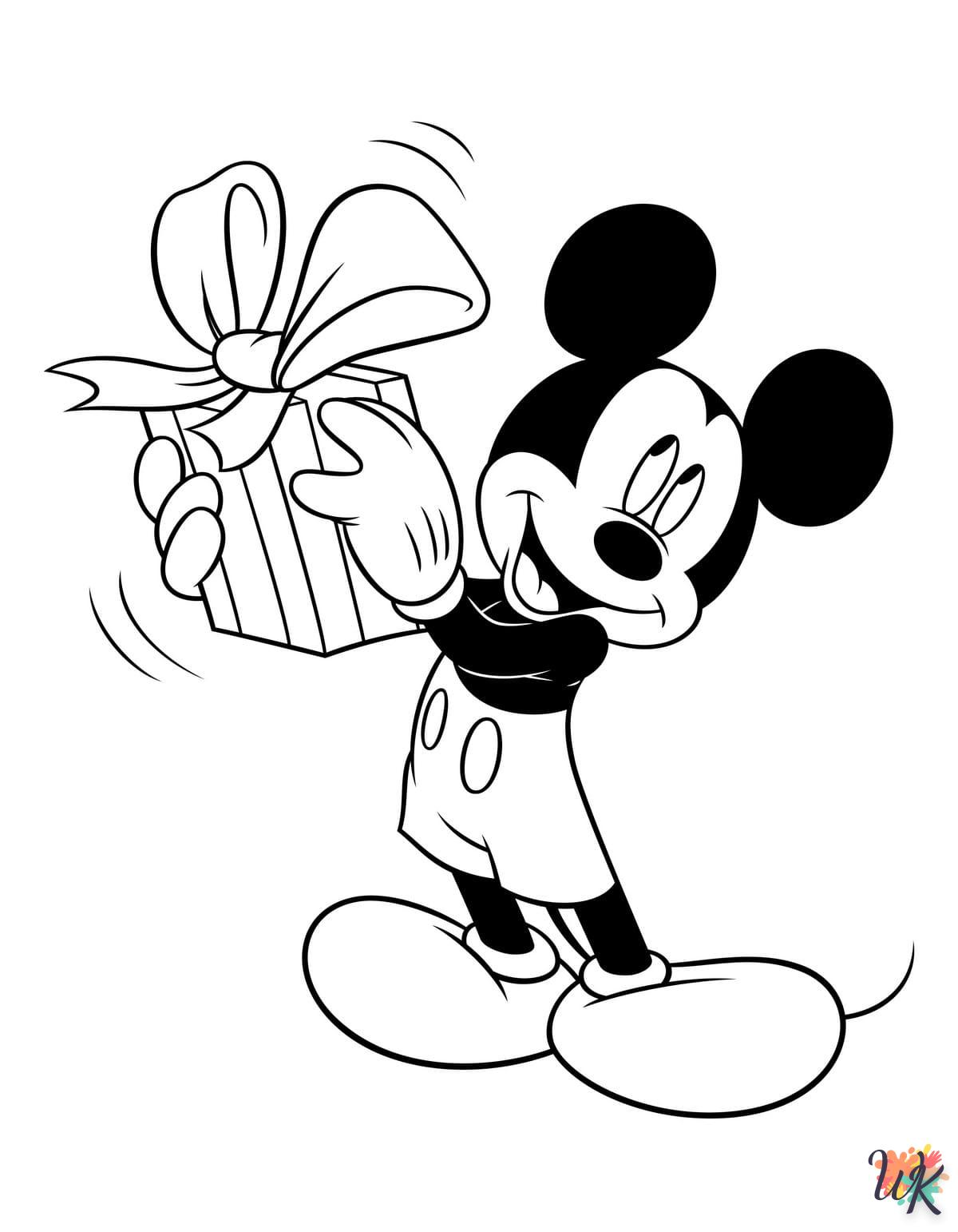 Kleurplaat Mickey Mouse49