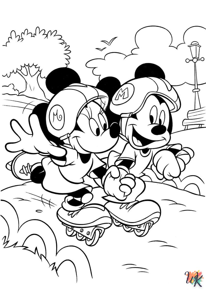 Kleurplaat Mickey Mouse50