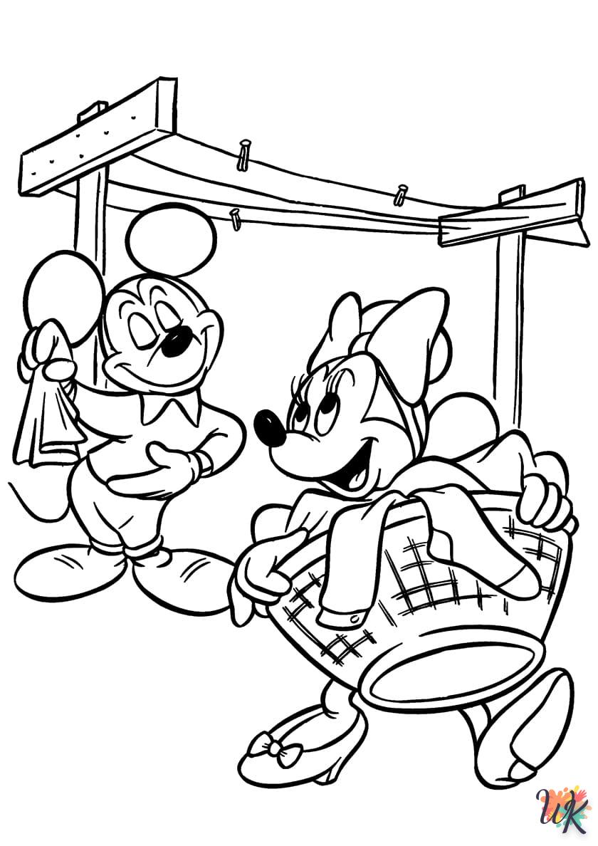Kleurplaat Mickey Mouse51