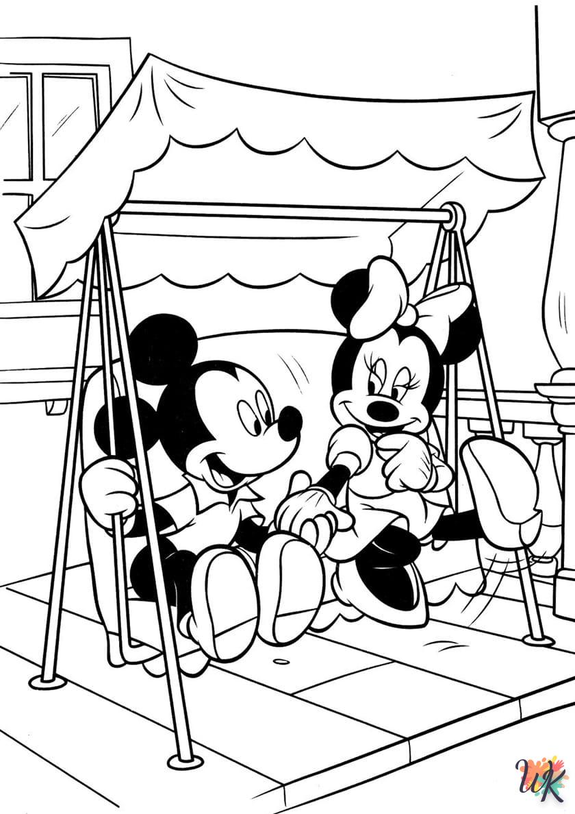 Kleurplaat Mickey Mouse52