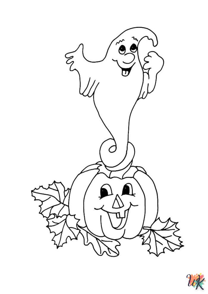 Kleurplaat Spook11