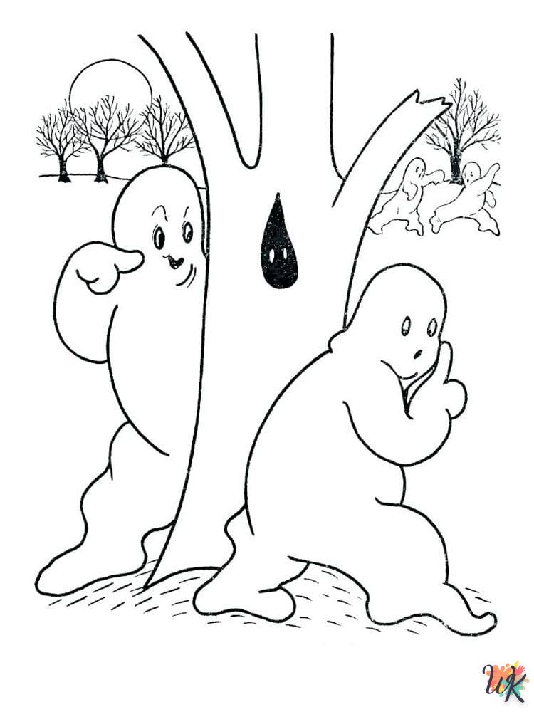 Kleurplaat Spook12