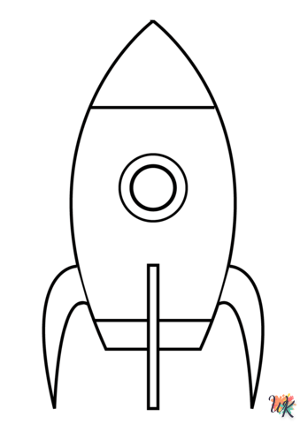 Kleurplaat raket31