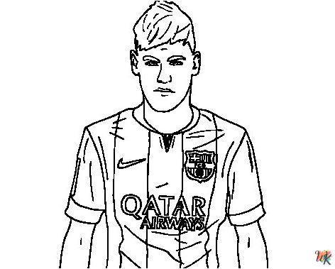 Neymar kleurplaten1