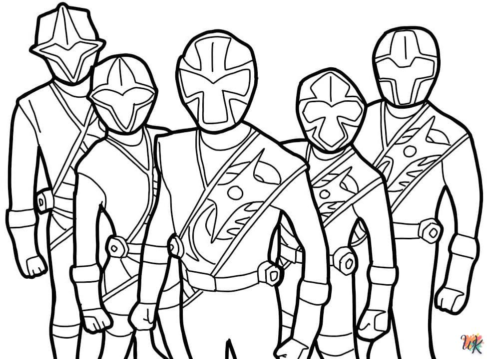 Power Rangers kleurplaten47