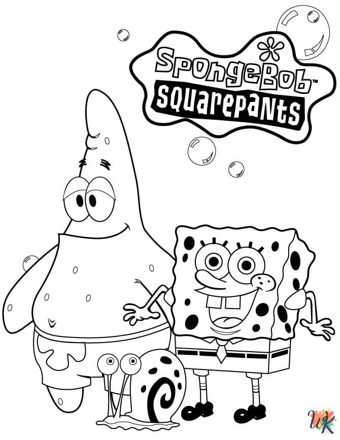 Spongebob kleurplaat18