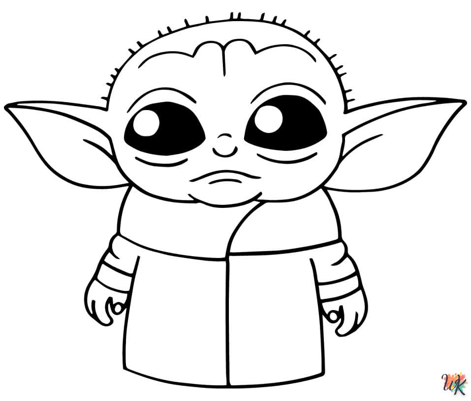 Baby Yoda Kleurplaten19