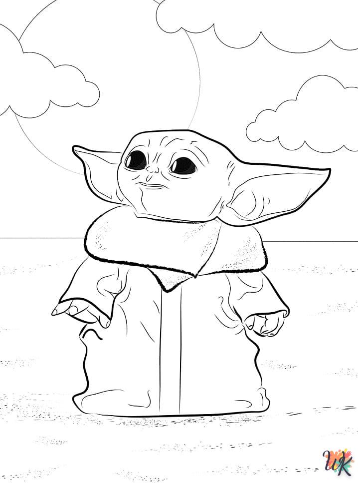 Baby Yoda Kleurplaten20