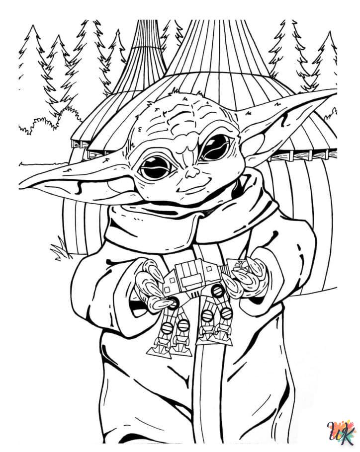 Baby Yoda Kleurplaten25
