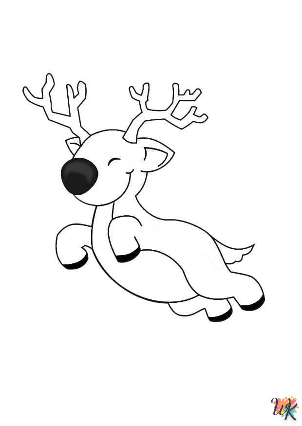 Rendier kleurplaten26