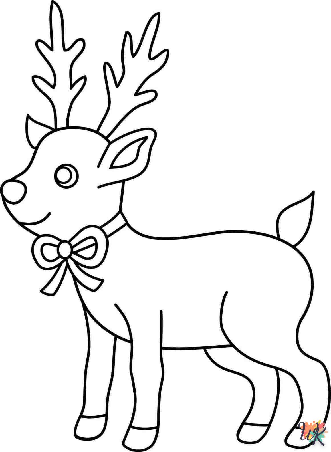 Rendier kleurplaten4