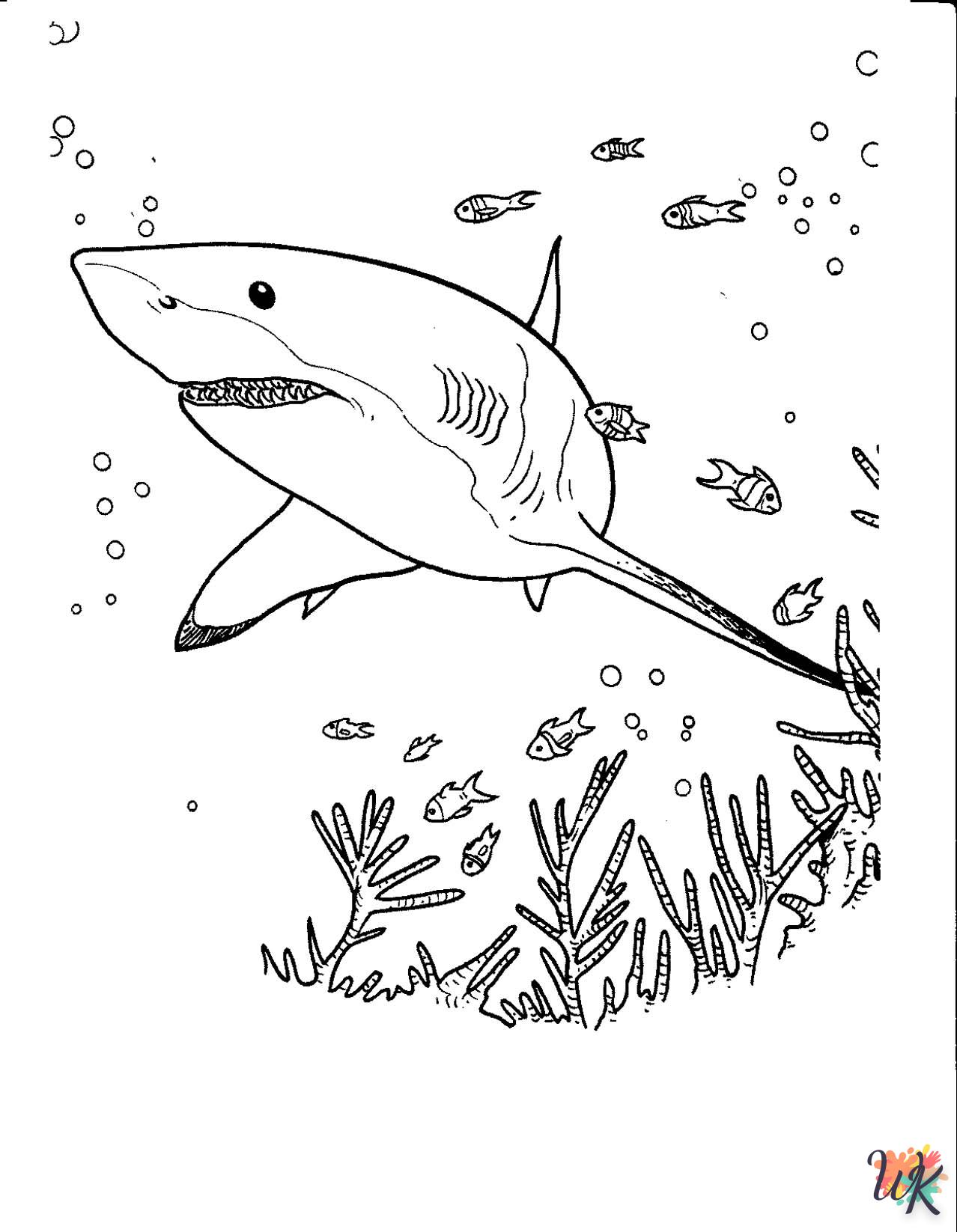 Sharks kleurplaten8