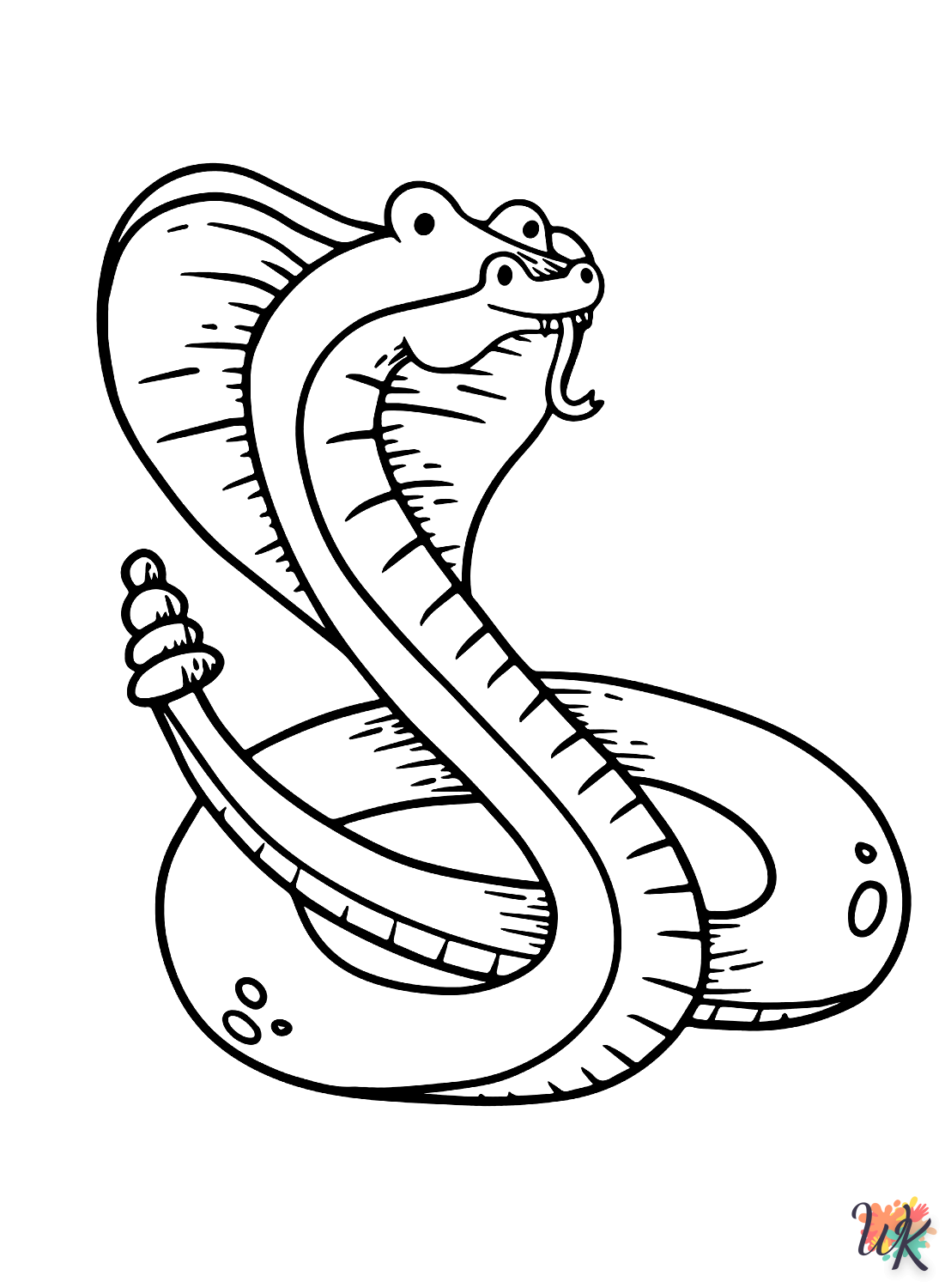 Slangen kleurplaten13