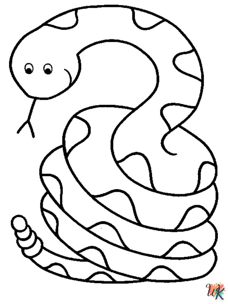 Slangen kleurplaten34