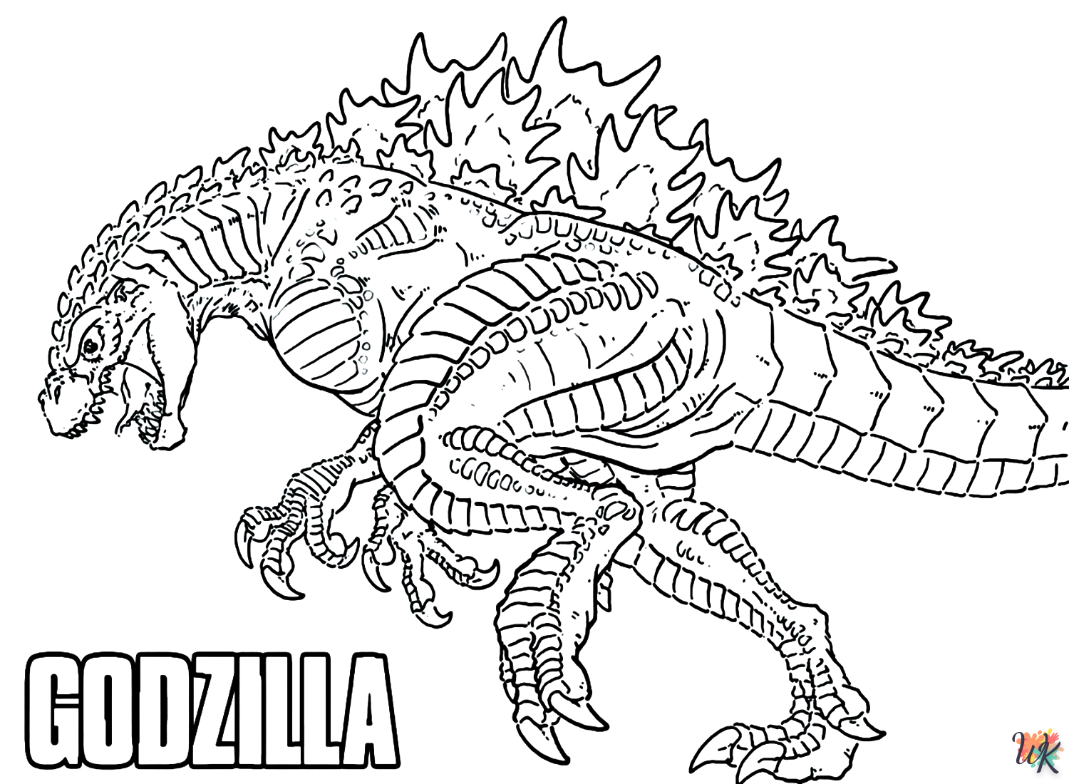 Godzilla kleurplaten23