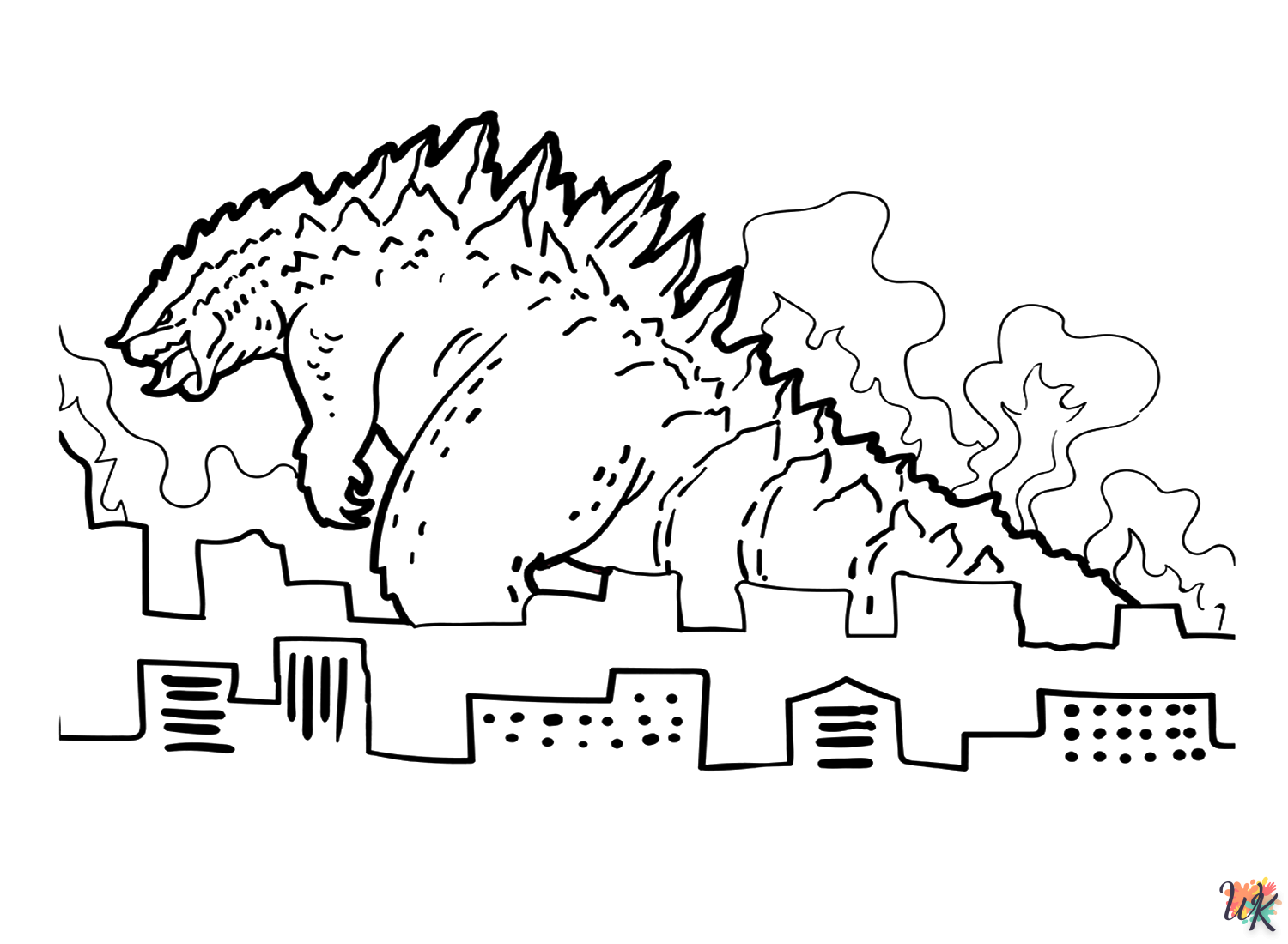 Godzilla kleurplaten26