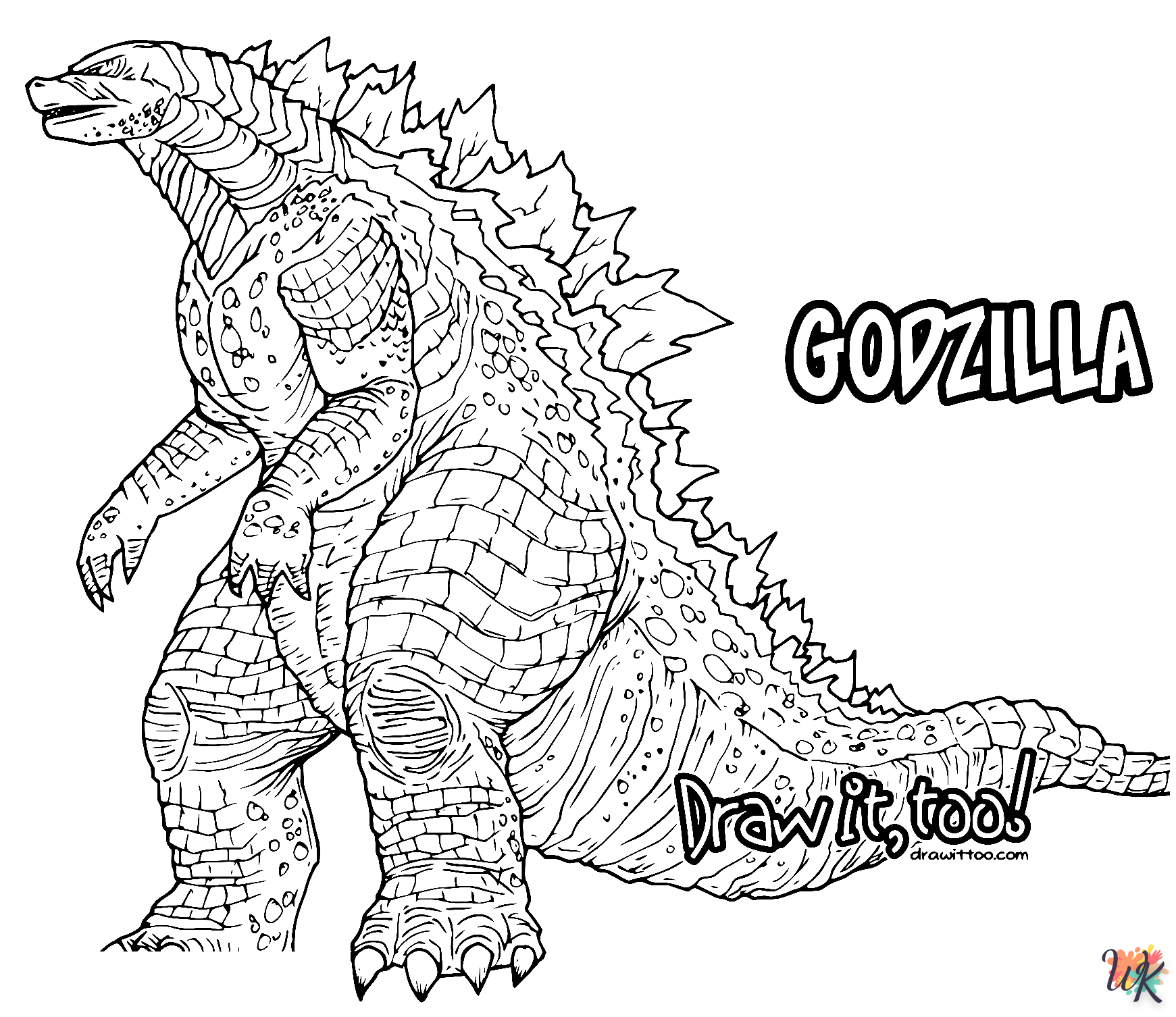 Godzilla kleurplaten31