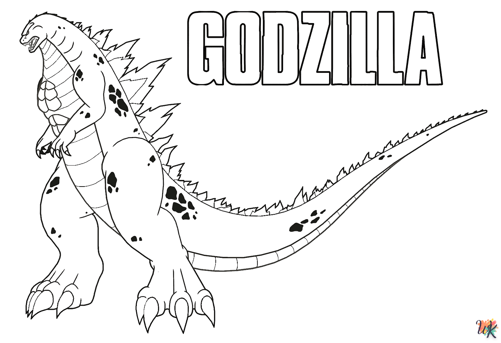 Godzilla kleurplaten5