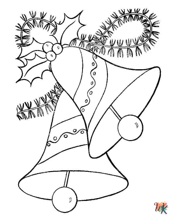 Kerstklok kleurplaat6