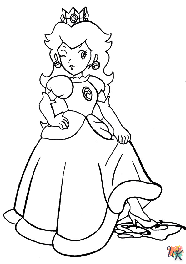 Princess Peach kleurplaten15