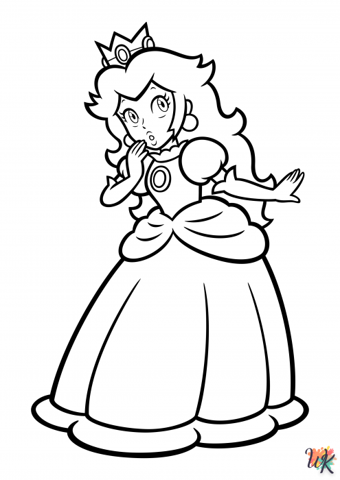 Princess Peach kleurplaten22