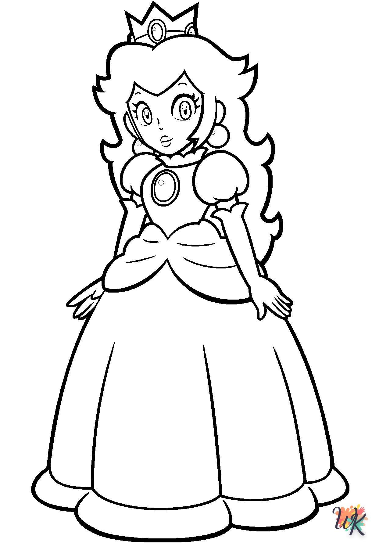 Princess Peach kleurplaten26