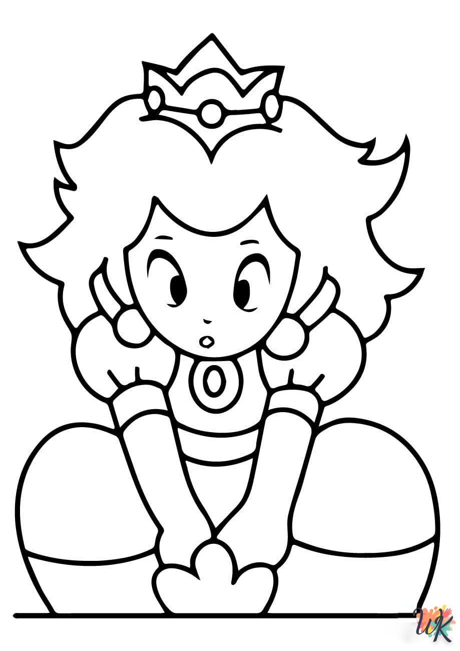 Princess Peach kleurplaten5