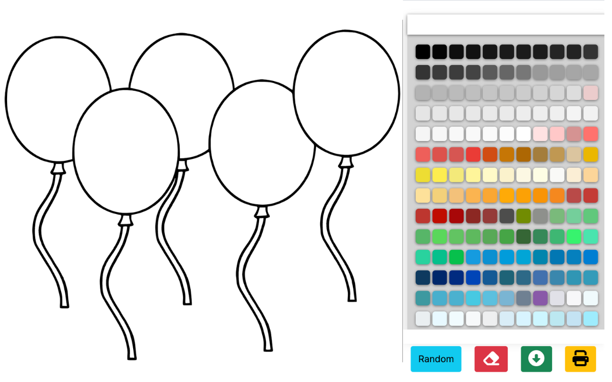Ballon kleurplaten