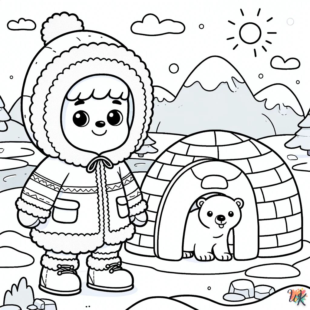Eskimo kleurplaat2