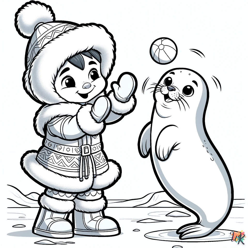 Eskimo kleurplaat9