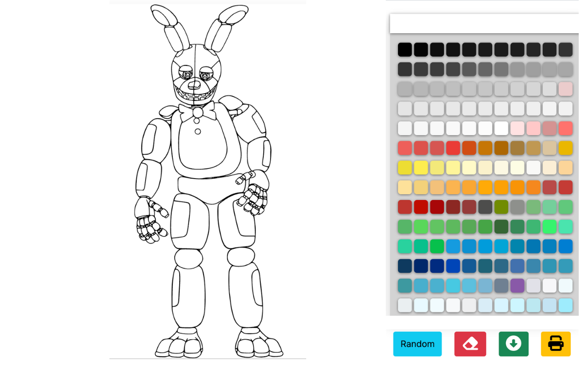 Five Nights at Freddy’s kleurplaten