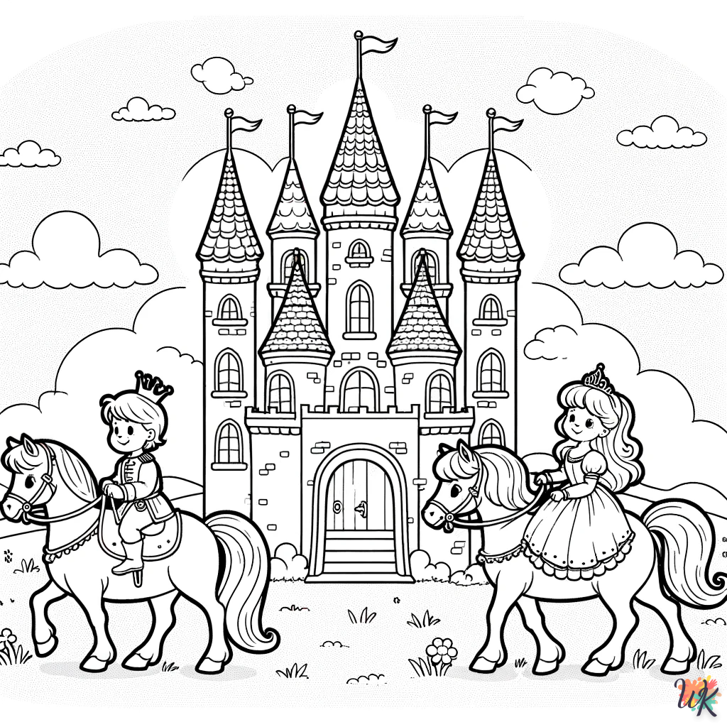 Prinses Kasteel Kleurplaten Prinses Kasteel Kleurplaten