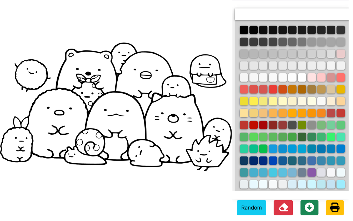 Kawaii kleurplaten