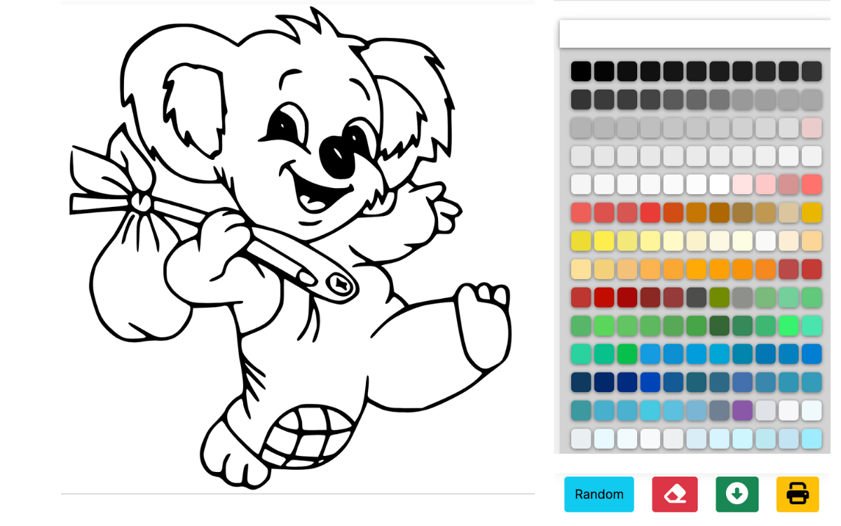 Koala kleurplaten