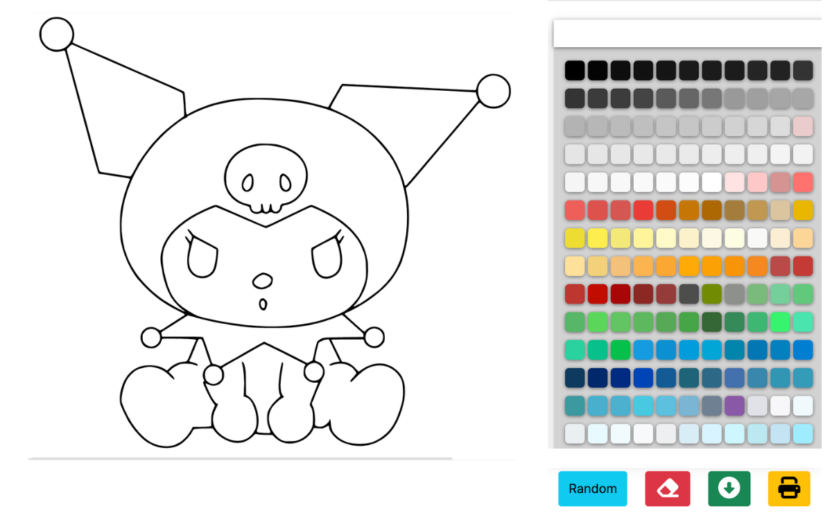 Kuromi kleurplaten