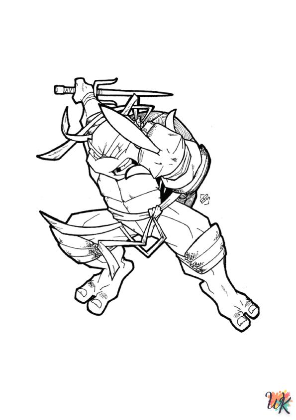 Ninja turtles kleurplaten1